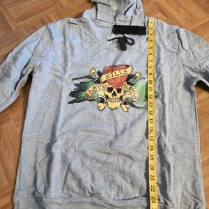 Halloween hoodie Killer Love Slowly Shirt NWT Gray